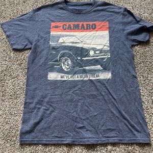 Camaro Blue T-Shirt size faded maybe Large